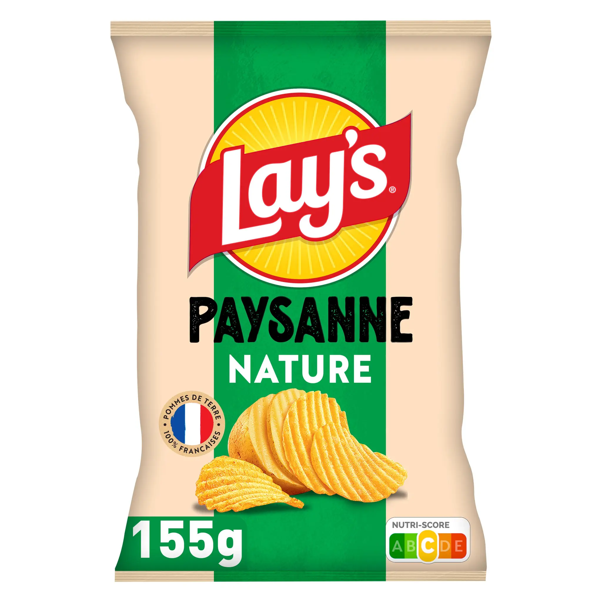 LAY'S Chips ondulées recette paysanne nature