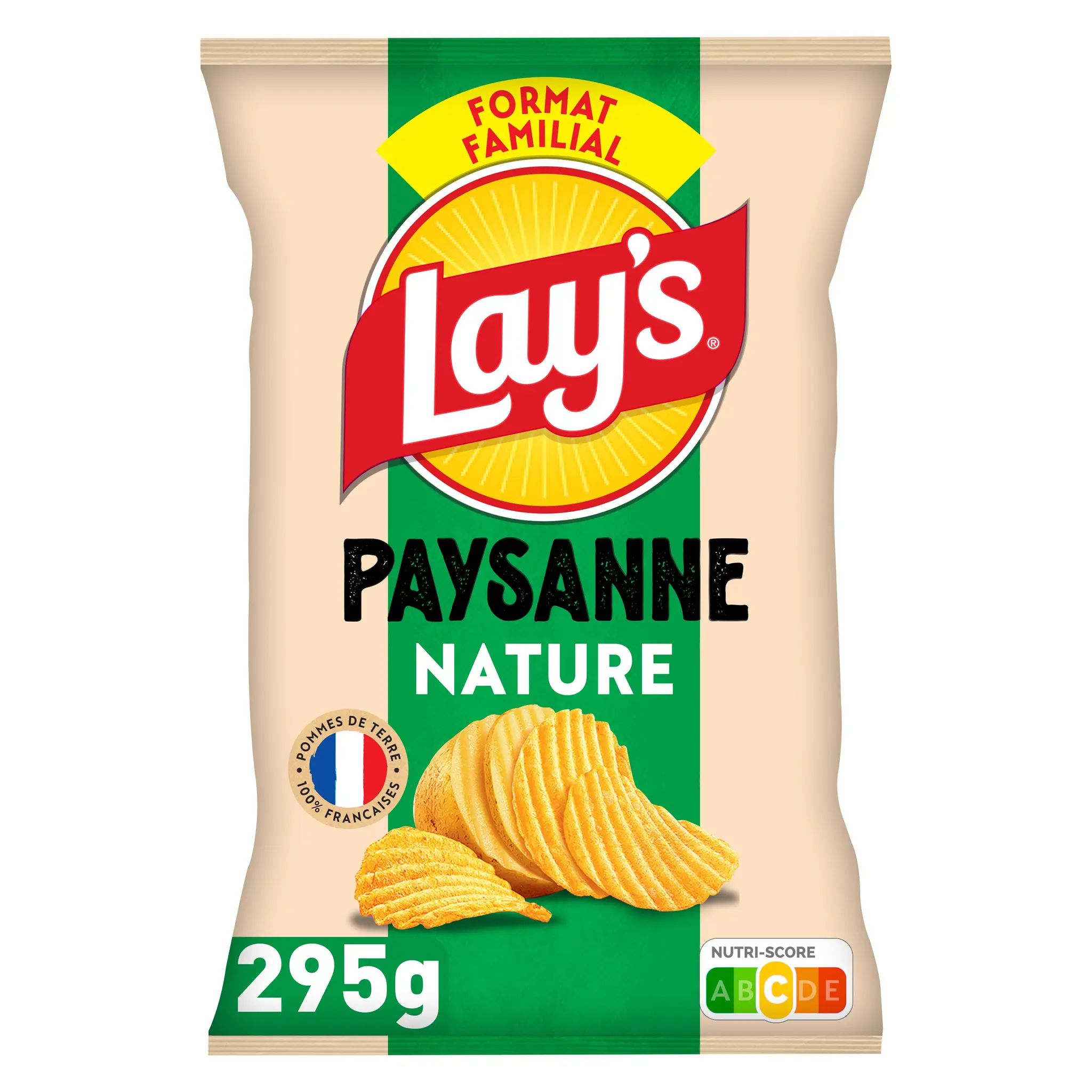 LAY'S Chips ondulées recette paysanne nature