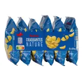AUCHAN Chips ondulées craquantes nature
