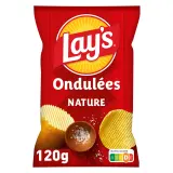 LAY'S Chips ondulées Max nature sans conservateur