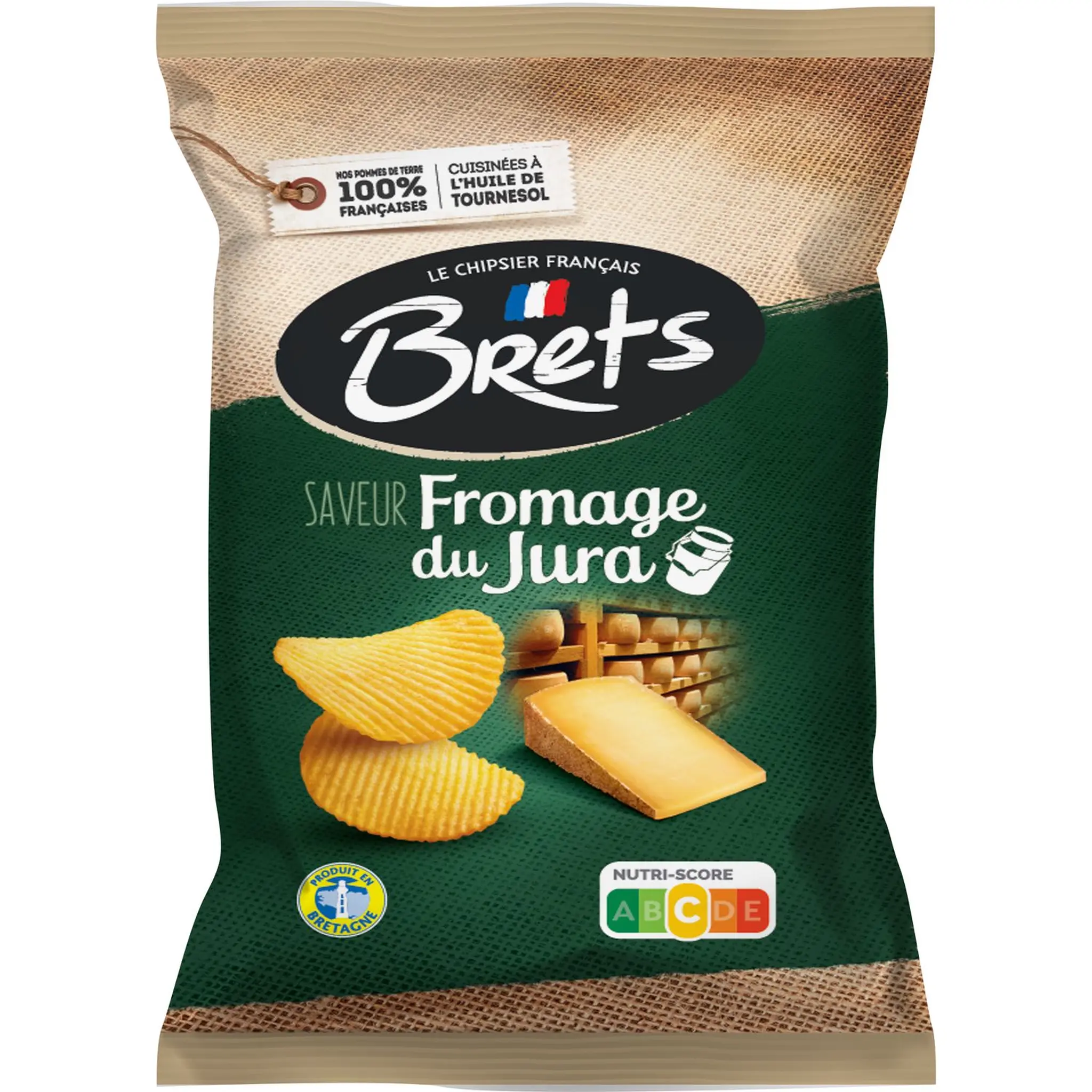 BRETS Chips ondulées saveur fromage du Jura