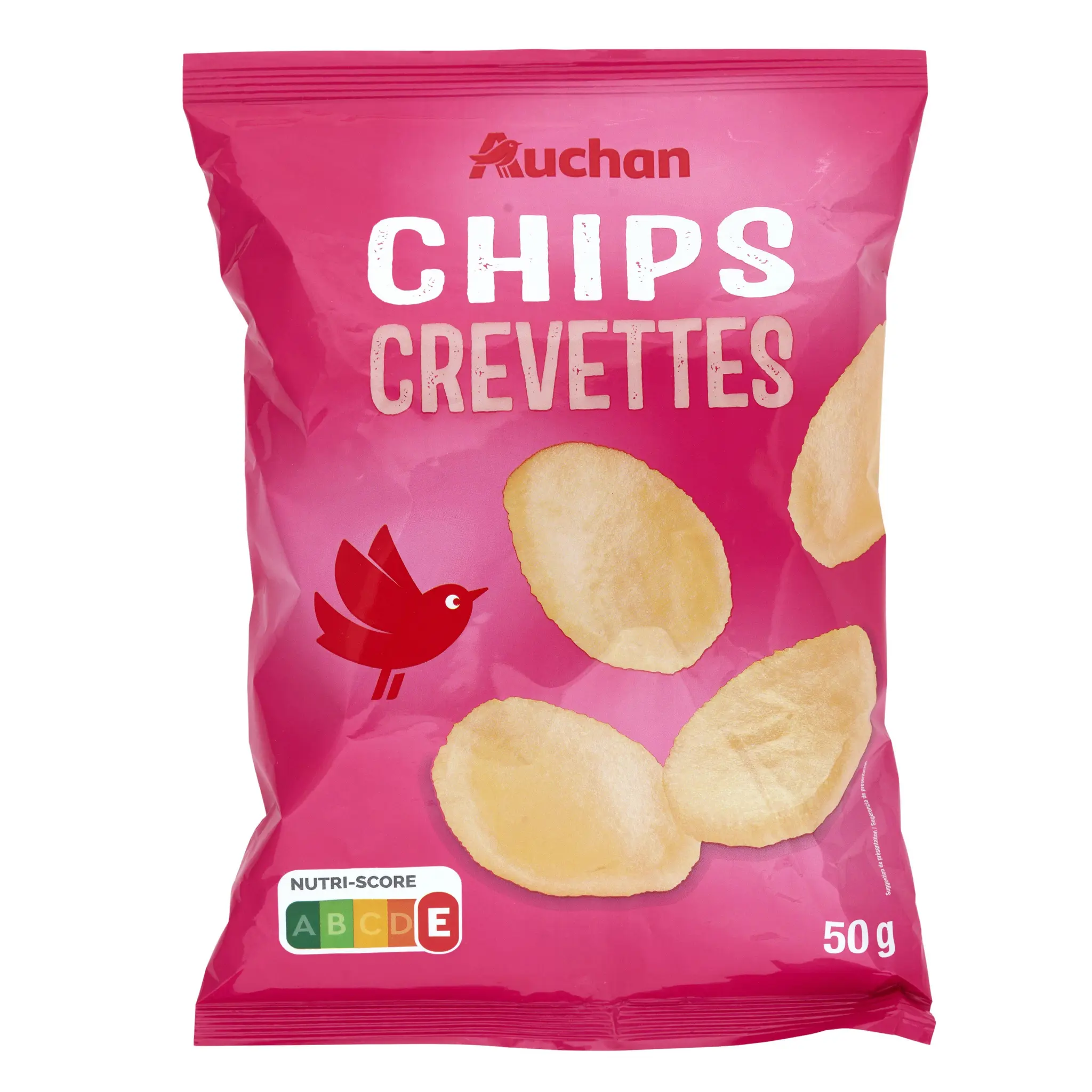AUCHAN Chips saveur crevettes