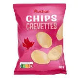 AUCHAN Chips saveur crevettes