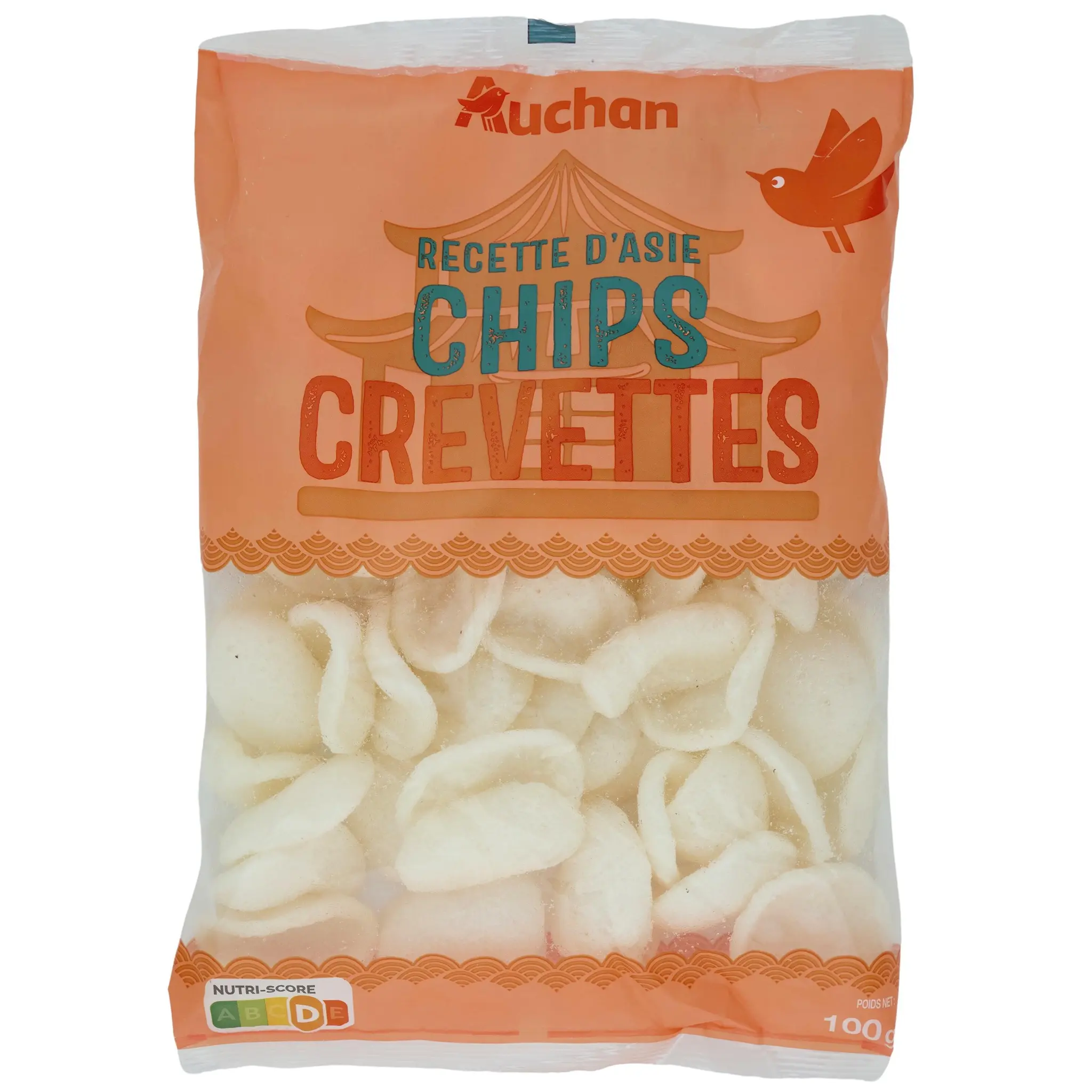 AUCHAN Chips de crevettes