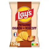 LAY'S Chips ondulées paysanne saveur oignons de Roscoff caramélisés