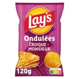 LAY'S Chips ondulées saveur croque-monsieur