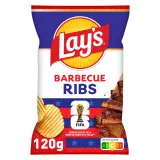 LAY'S Chips ondulées saveur barbecue rib's