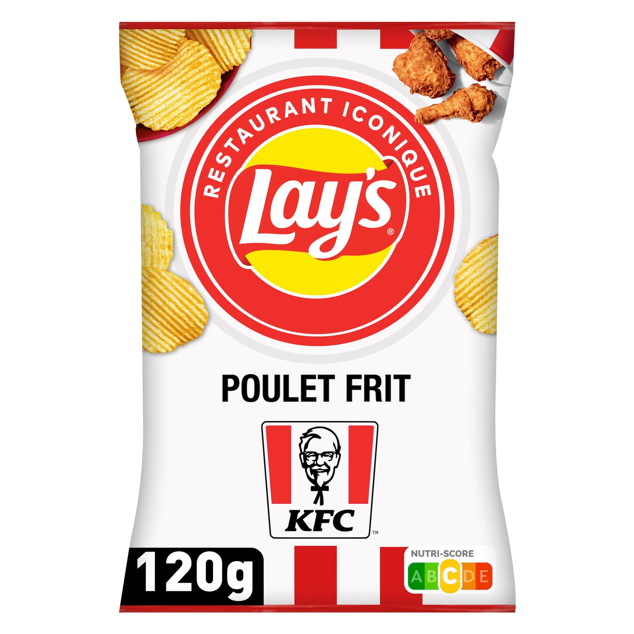 LAY'S Chips ondulées iconique restaurant KFC poulet recette originale