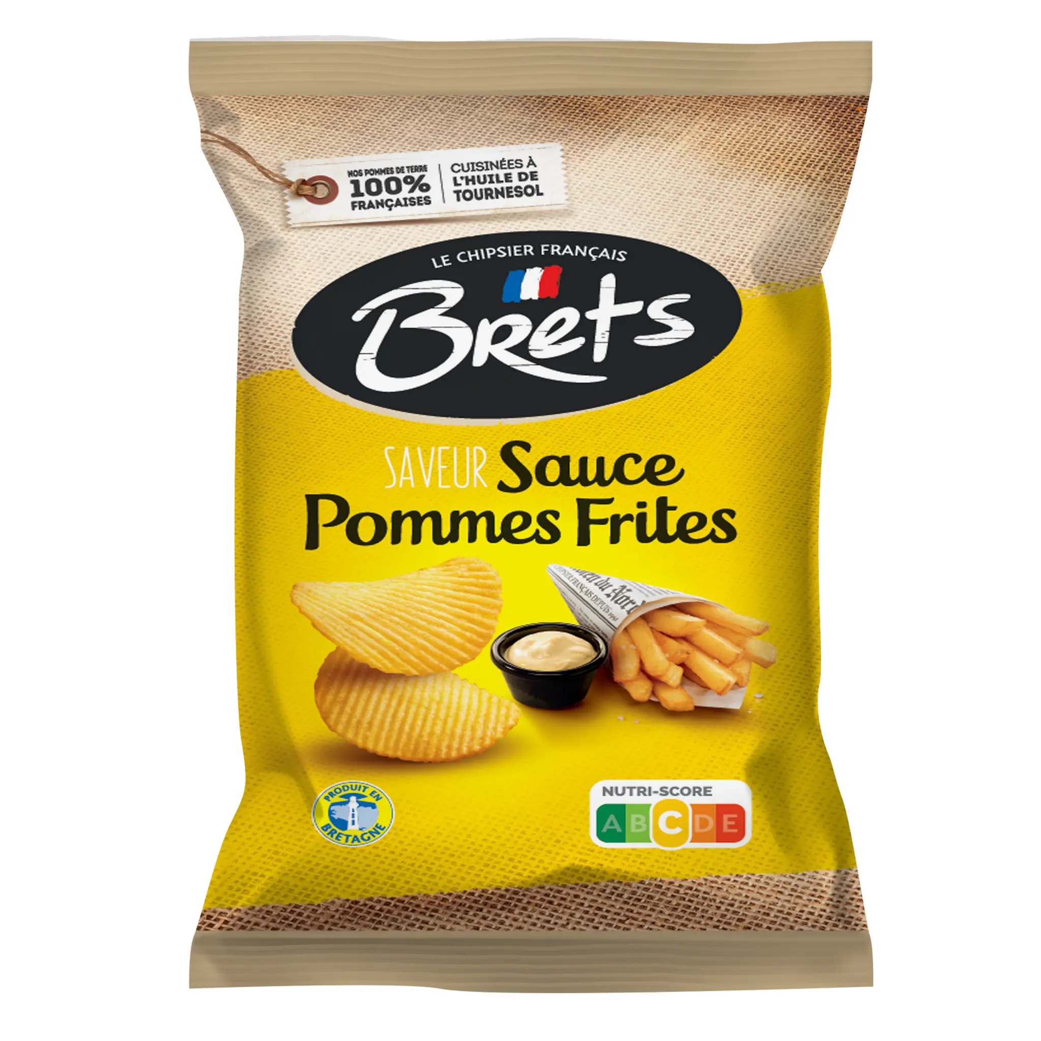 BRETS Chips ondulées saveur pommes frites
