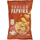 AUCHAN Chips saveur paprika