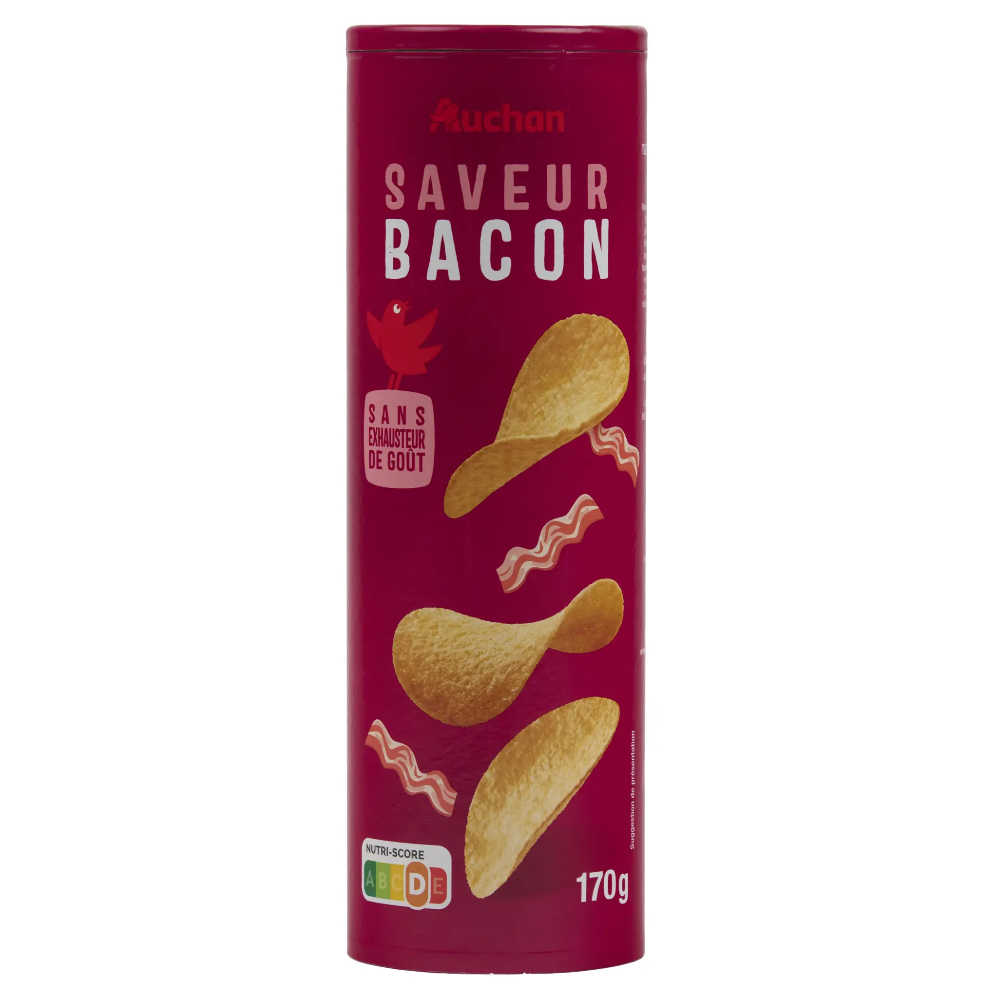 AUCHAN Tuiles saveur bacon