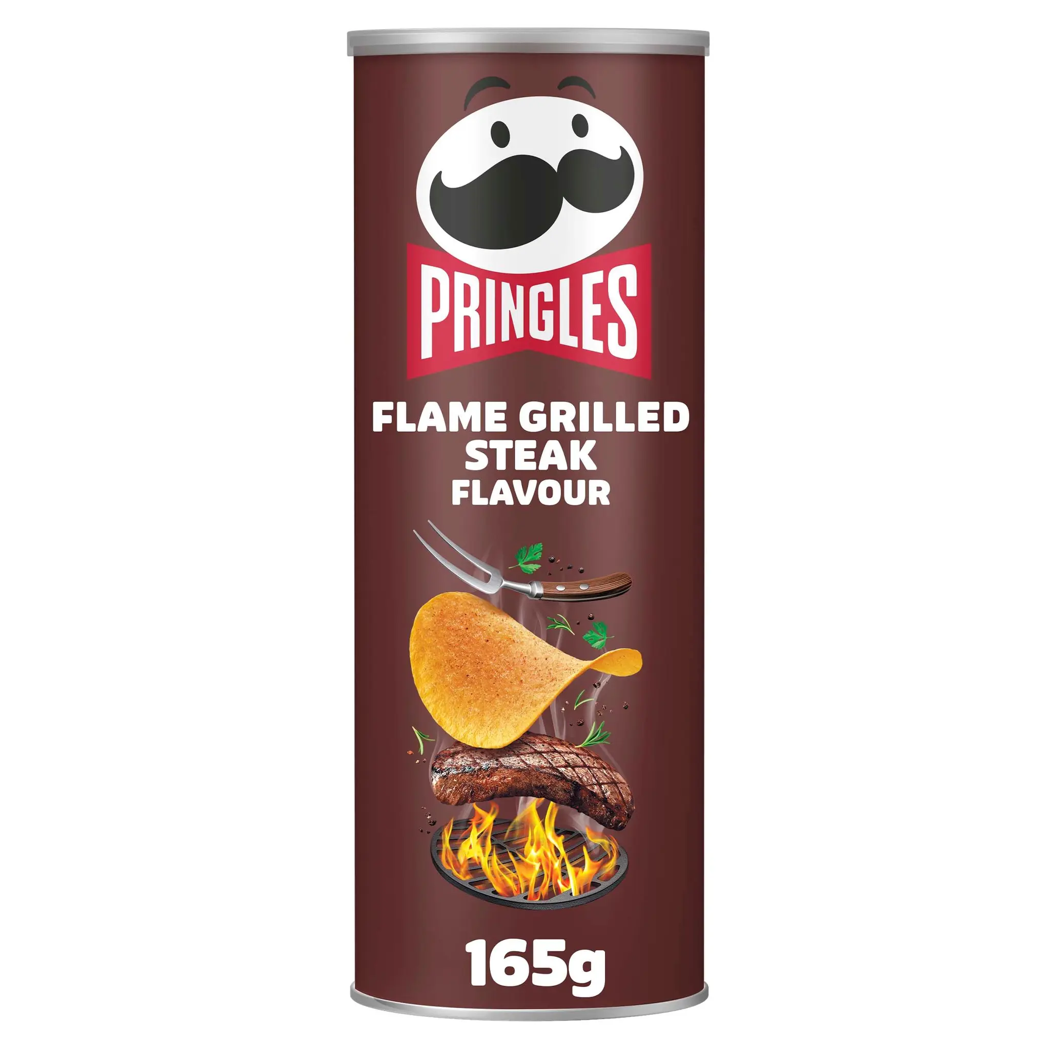 PRINGLES Chips tuiles goût steak grillé à la flamme