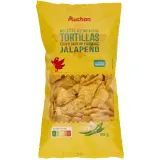 AUCHAN Tortilla chips au fromage et jalapeno