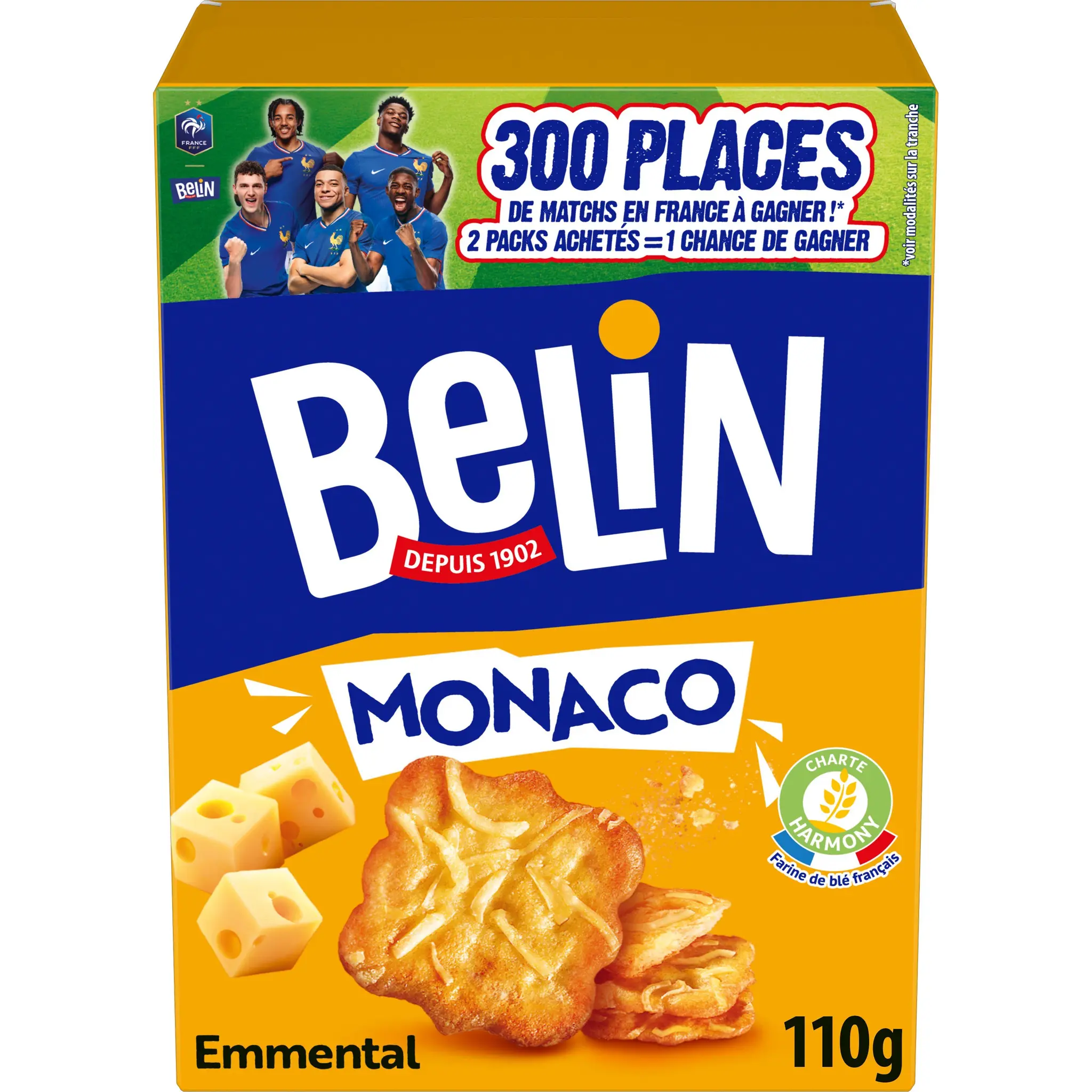 BELIN Biscuits crackers à l'emmental Monaco