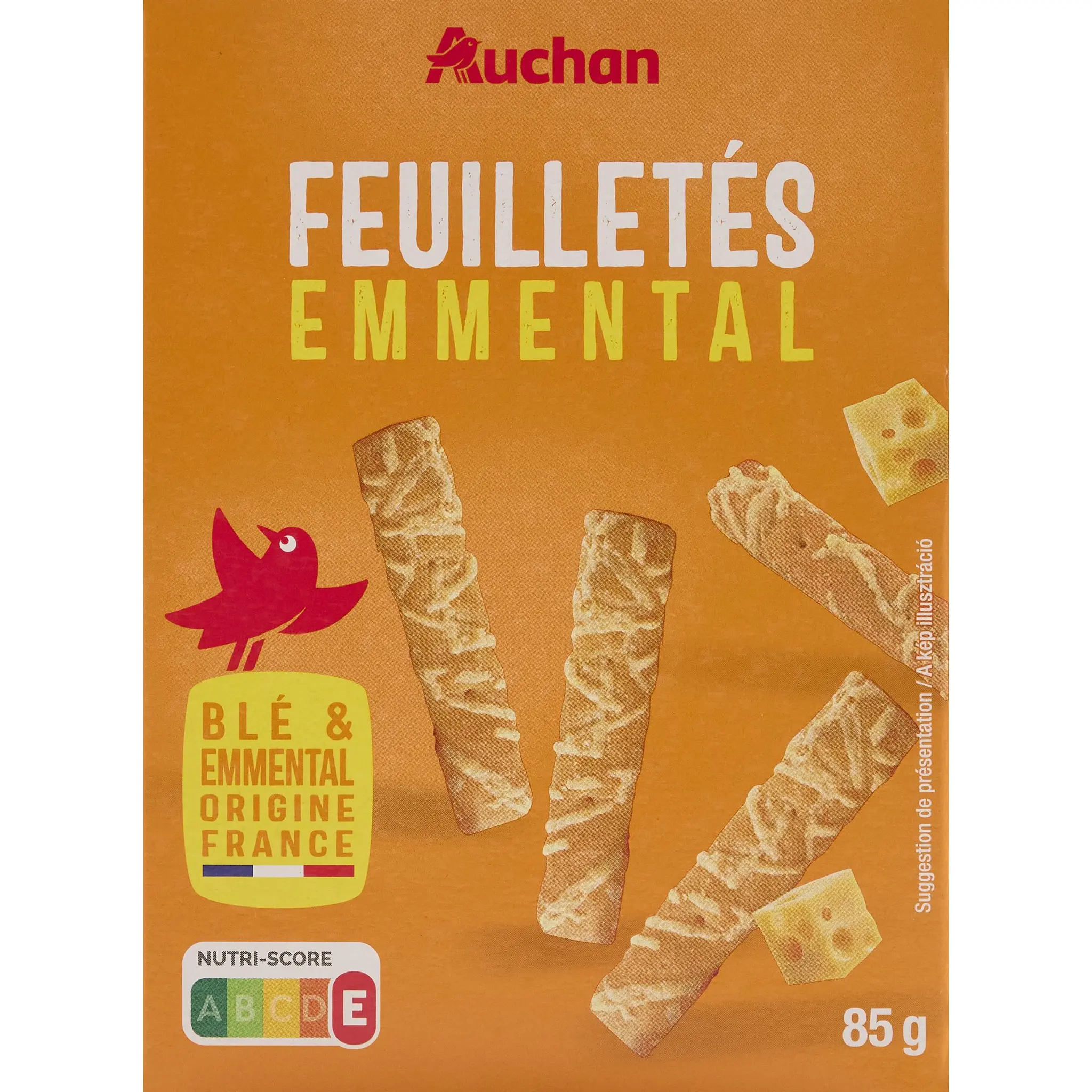 AUCHAN Feuilletés à l'emmental