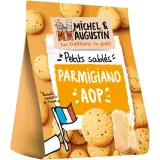 MICHEL ET AUGUSTIN Biscuits apéritifs crackers au Parmesan AOP