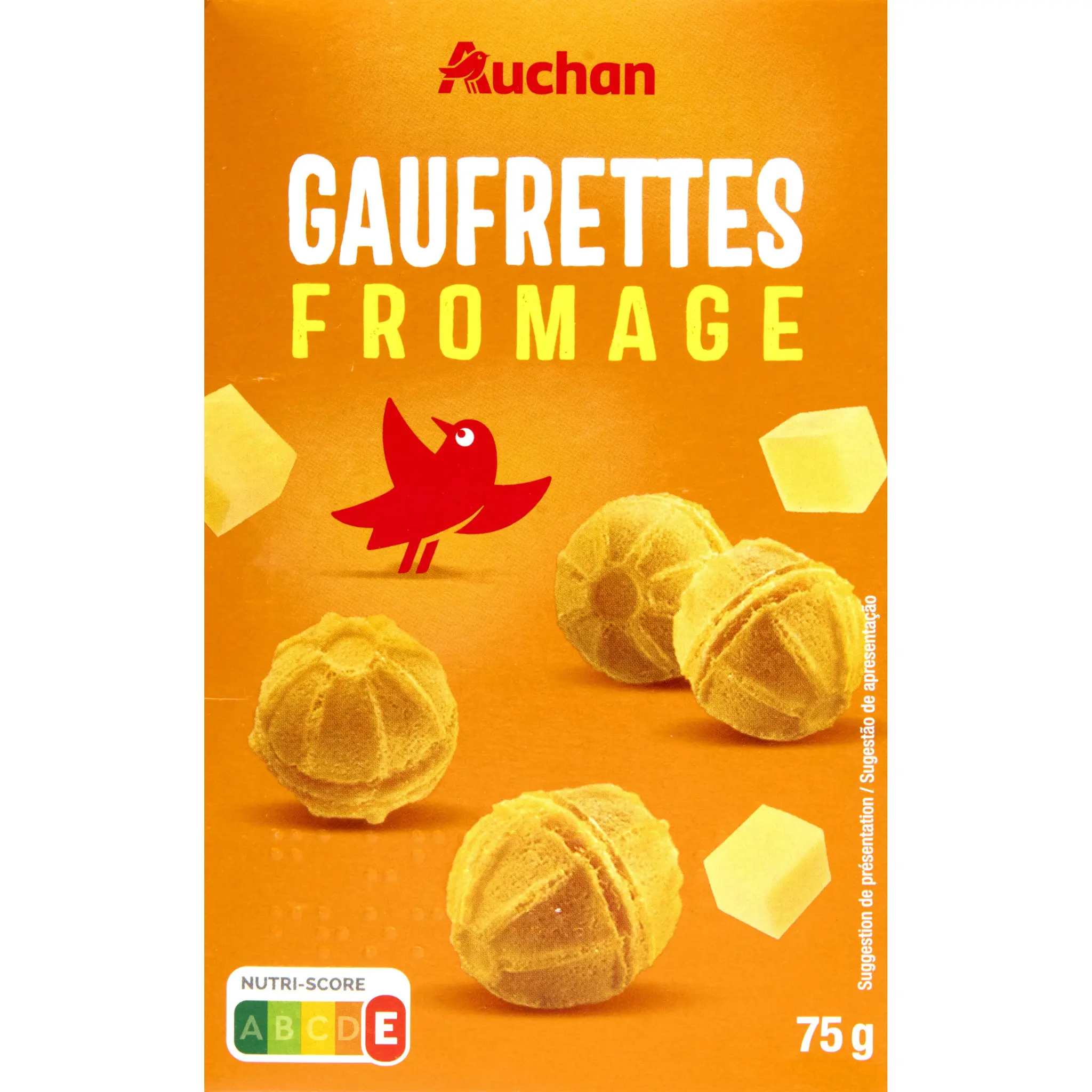 AUCHAN Gaufrettes au fromage