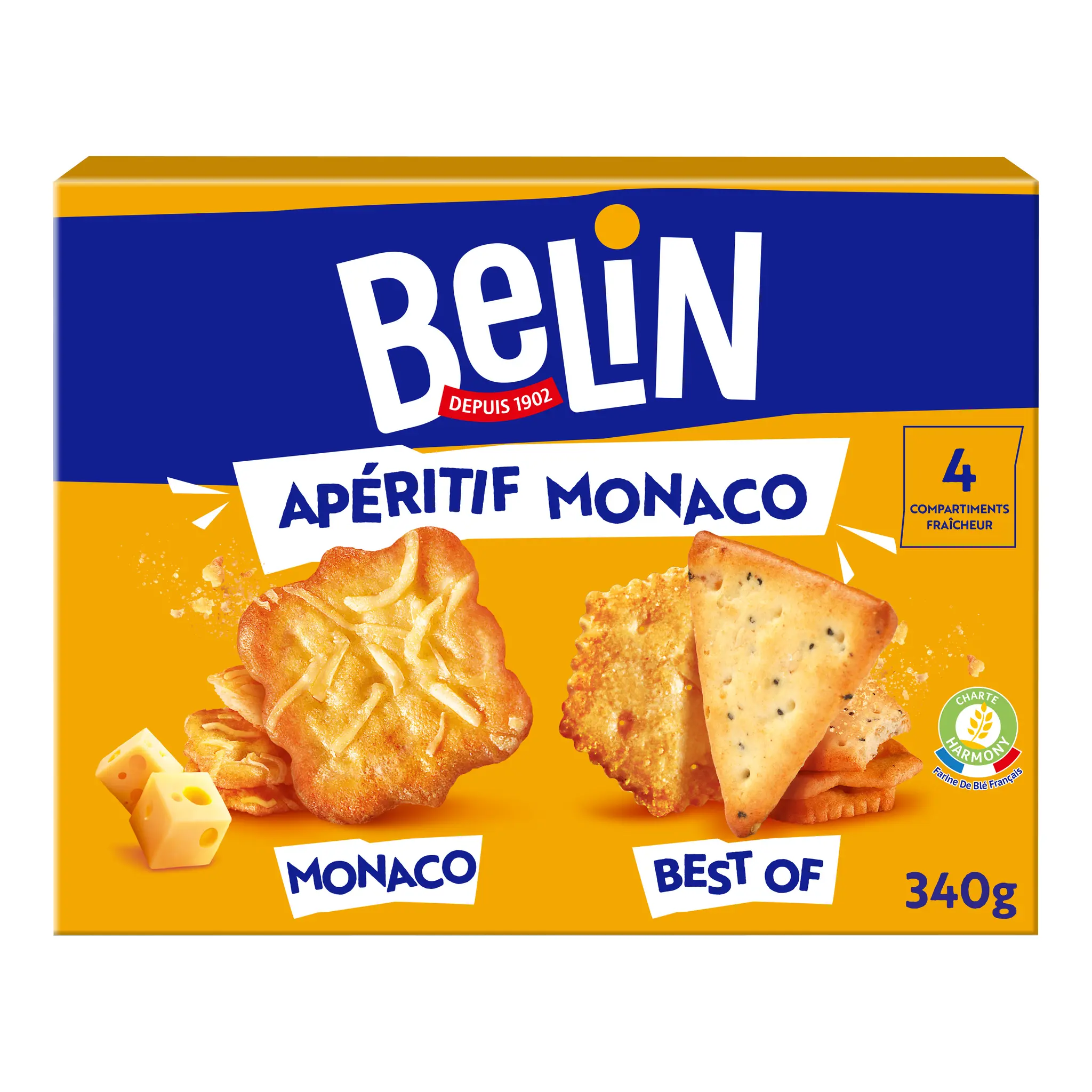 BELIN Biscuits assortiment crackers Apéritif Monaco