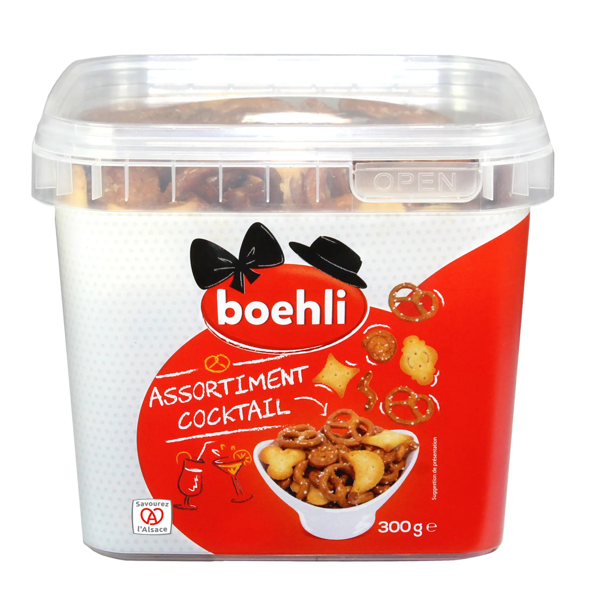 BOEHLI Biscuits salés assortiment cocktail