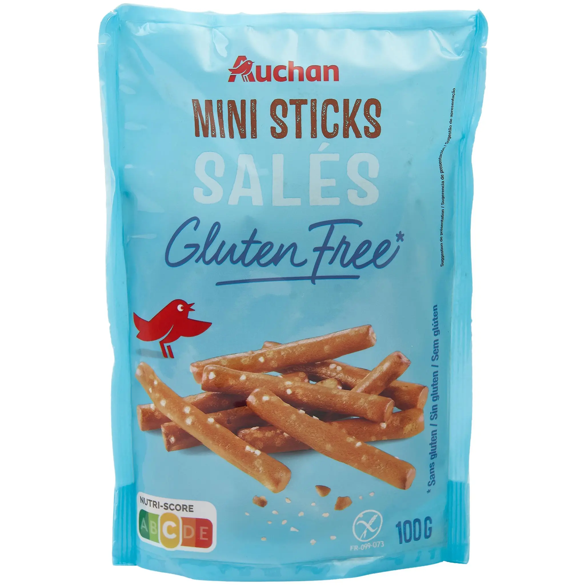 AUCHAN Mini sticks salés sans gluten