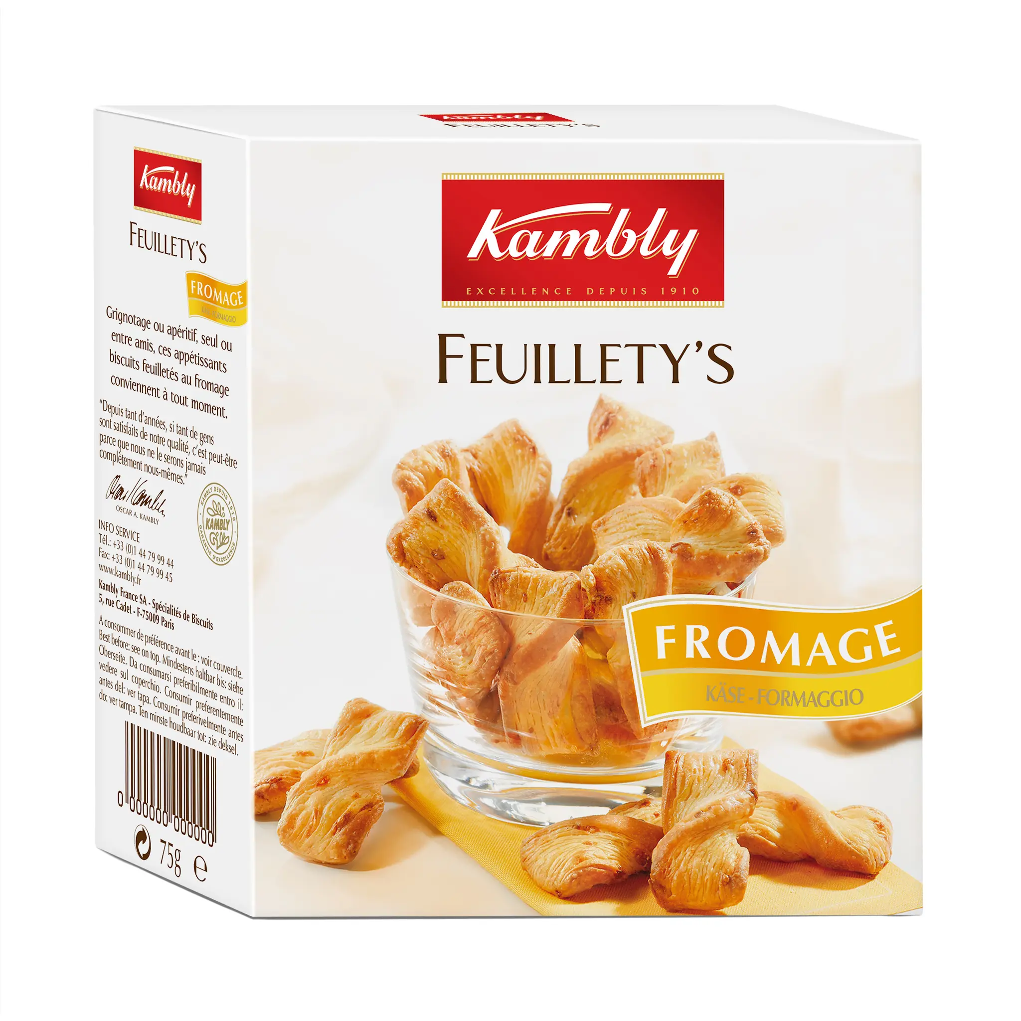 KAMBLY Biscuits feuilletés au fromage