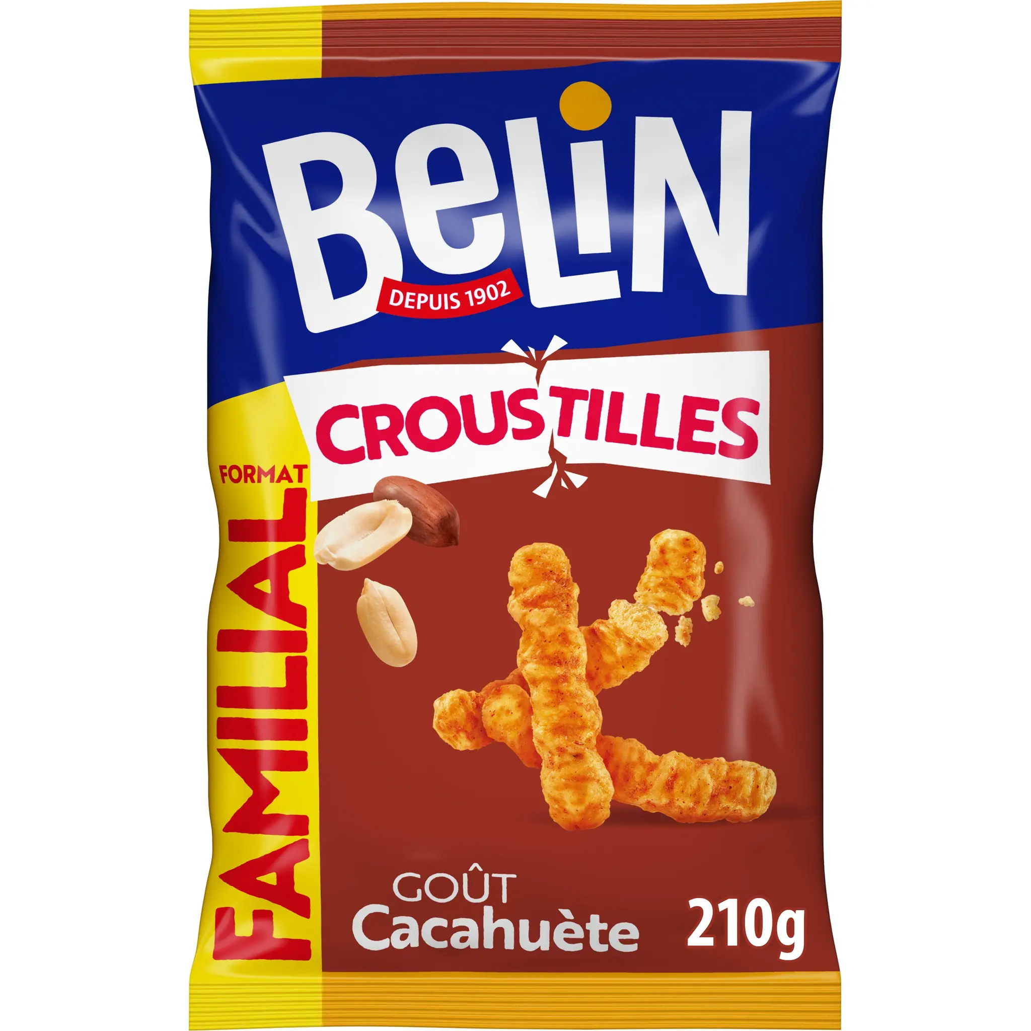 BELIN Biscuits salés apéritif Croustilles goût cacahuètes