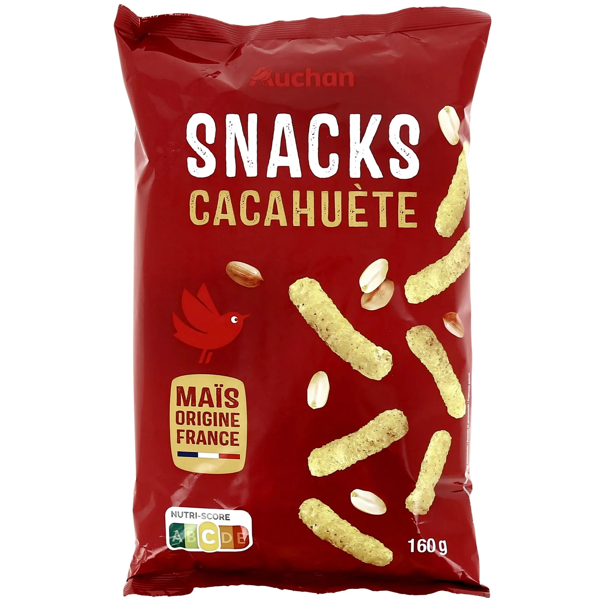 AUCHAN Biscuits salé à la cacahuète