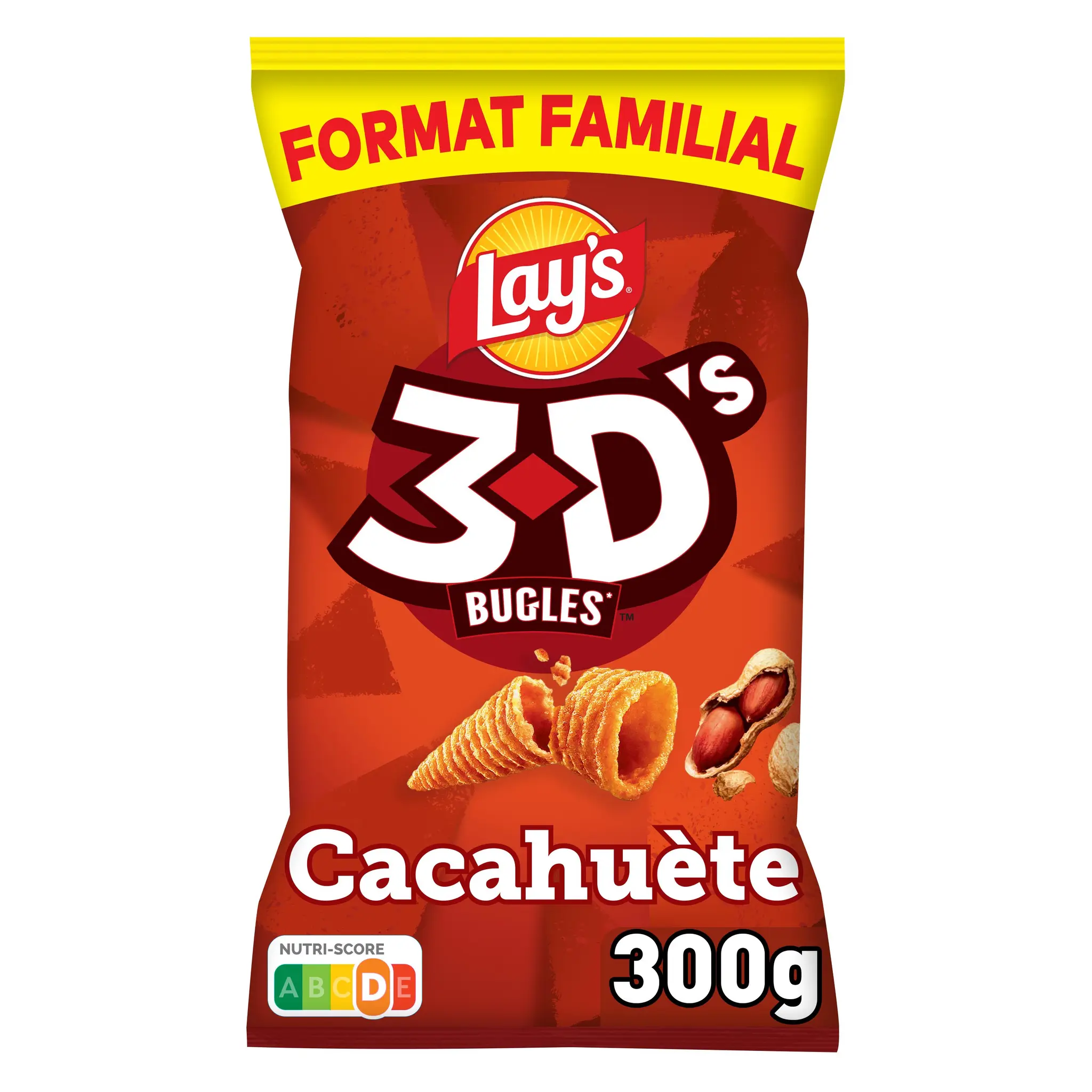 LAY'S Biscuits soufflés 3D's goût cacahuète