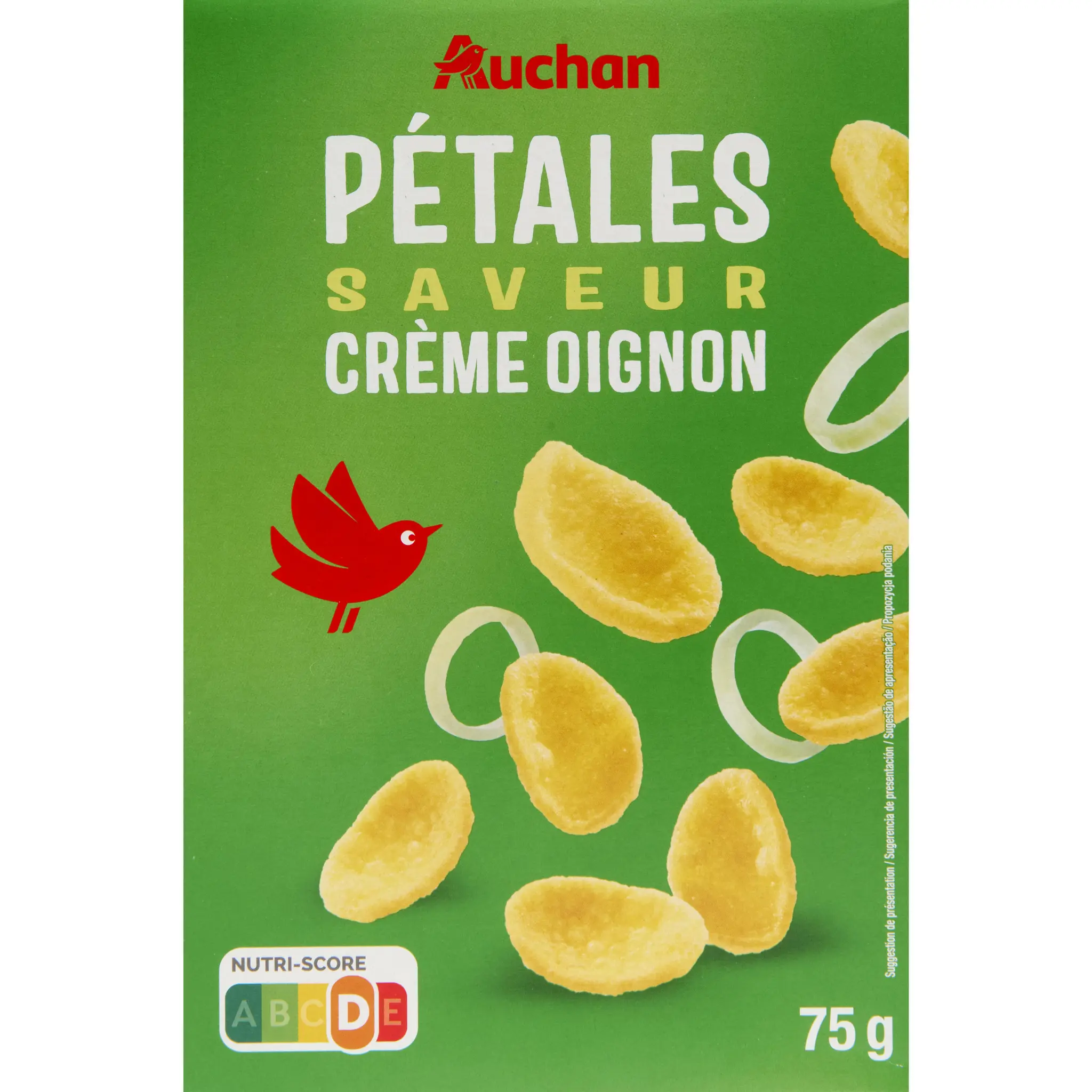 AUCHAN Pétales saveur crème oignon