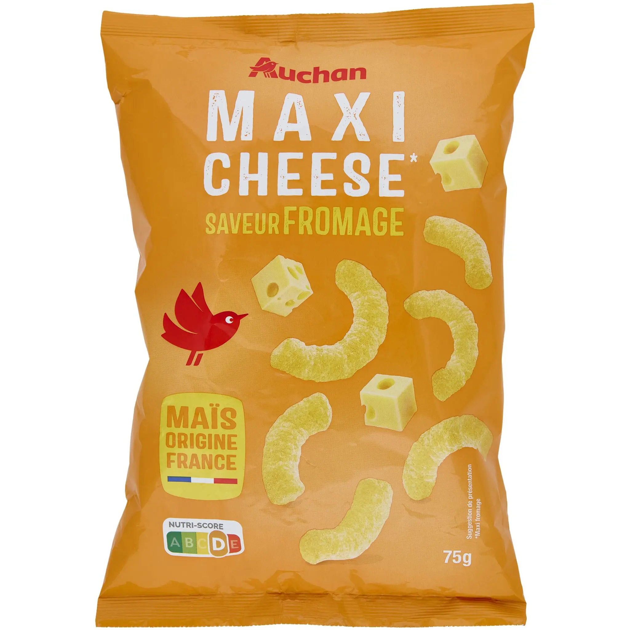 AUCHAN Maxi Cheese biscuits soufflés saveur fromage