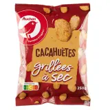 AUCHAN Cacahuètes grillées à sec