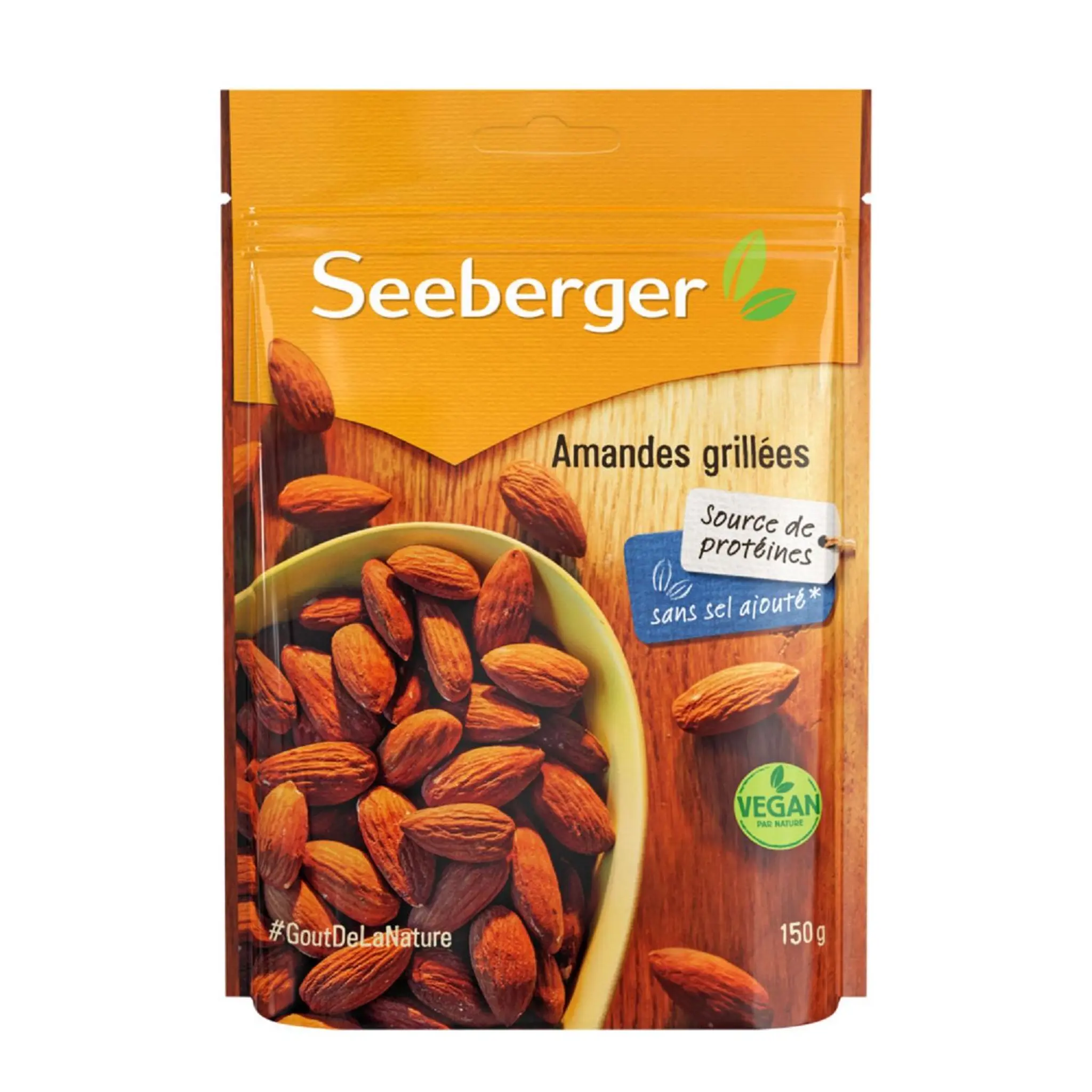SEEBERGER Amandes grillées sans sel ajouté