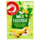 AUCHAN Mix fruits exotiques sachet refermable