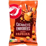 AUCHAN Cacahuètes enrobées goût paprika