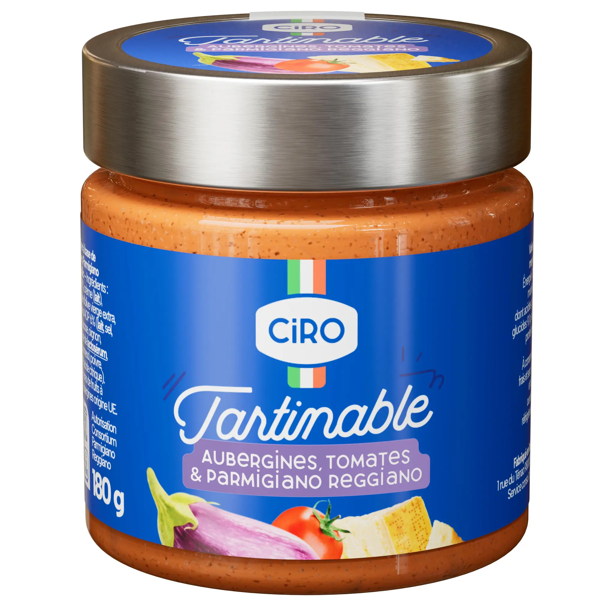 CIRO Aubergine et parmesan à tartiner La Bruschetta