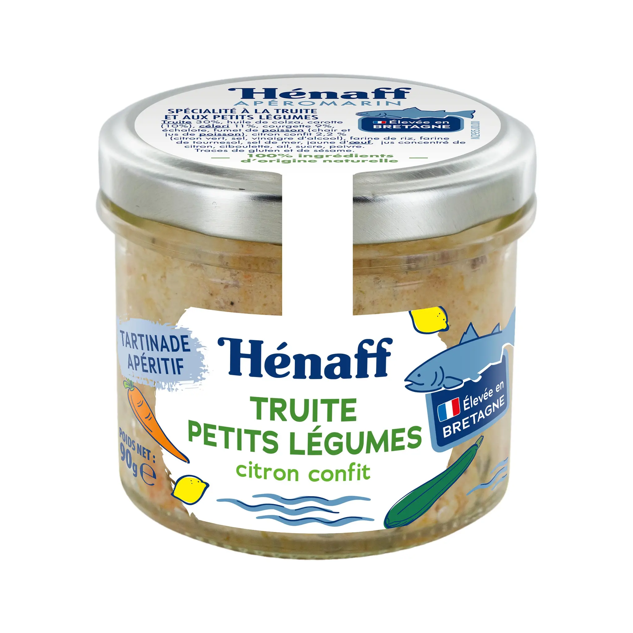 HENAFF Truite petits légumes citron confit