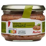 AUCHAN Terrine de canard au poivre vert