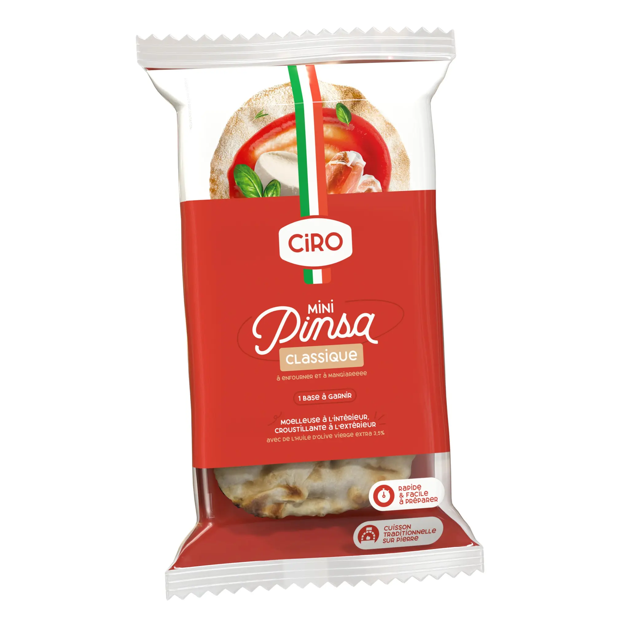 CIRO Mini pinsa avec de l'huile d'olive