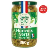 JARDIN BIO ETIC Haricots verts extra-fins coupés en bocal