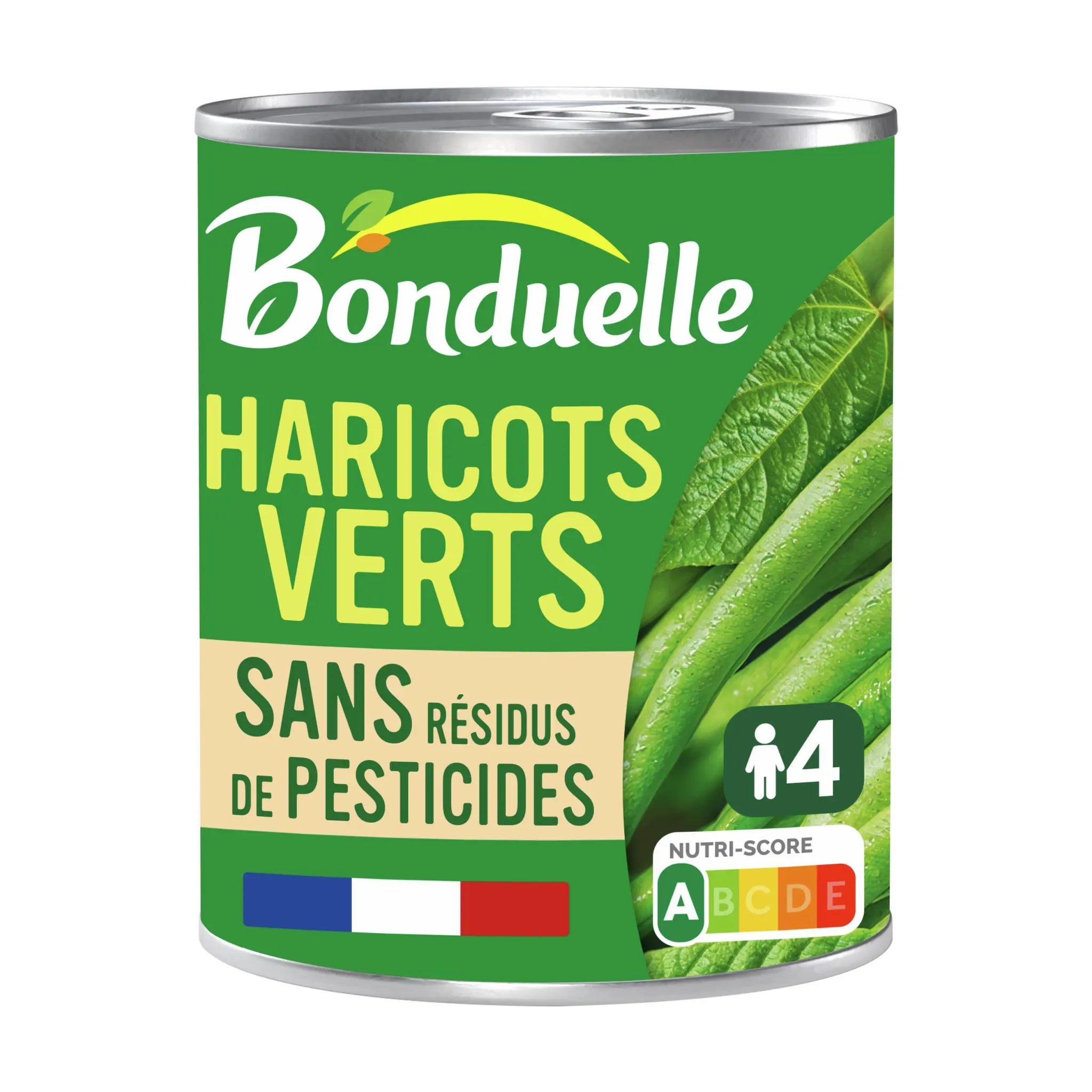 BONDUELLE Haricots verts sans résidu de pesticides