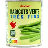 AUCHAN Haricots verts très fins