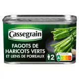 CASSEGRAIN Fagot de haricots verts avec lien de poireau