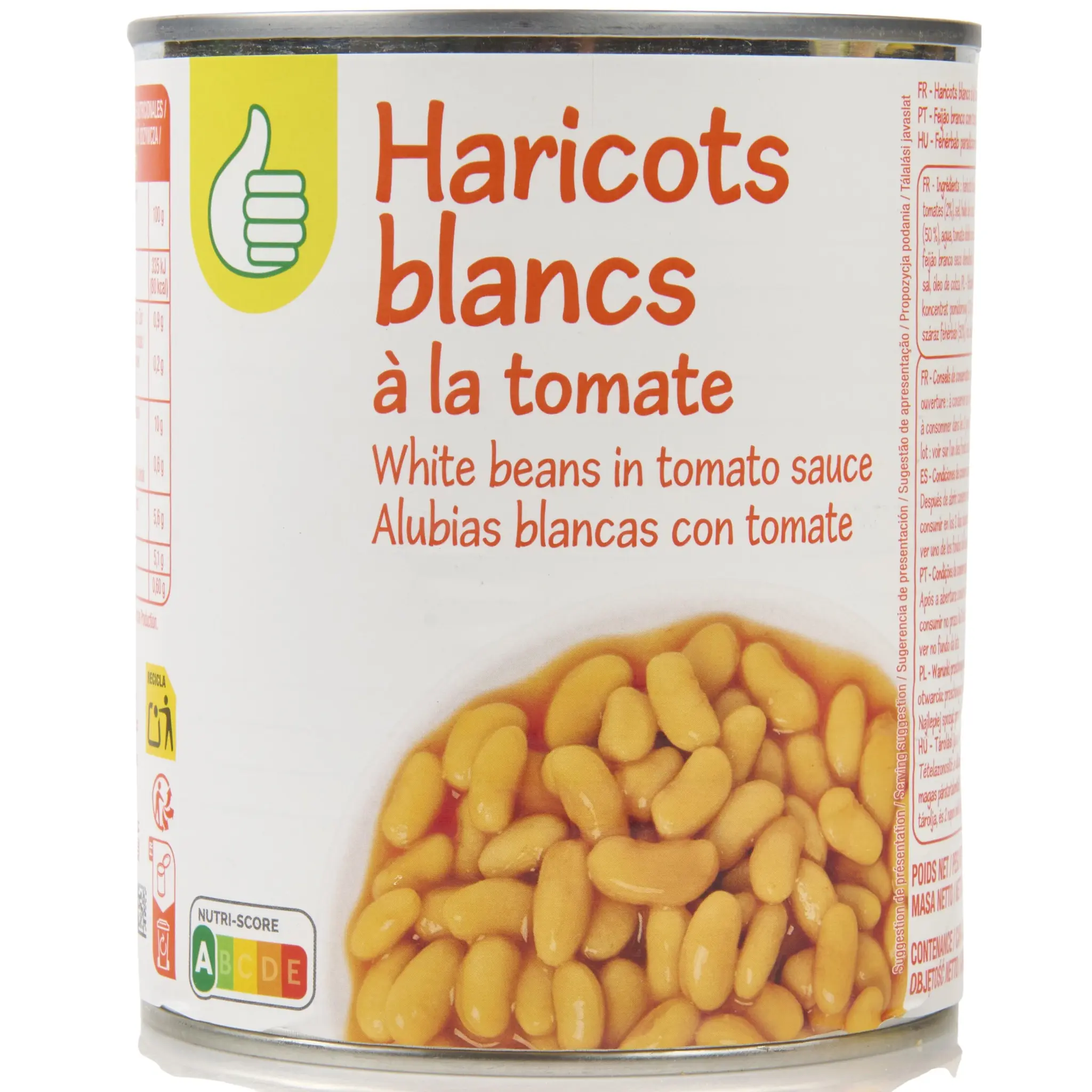 POUCE Haricots blancs à la tomate