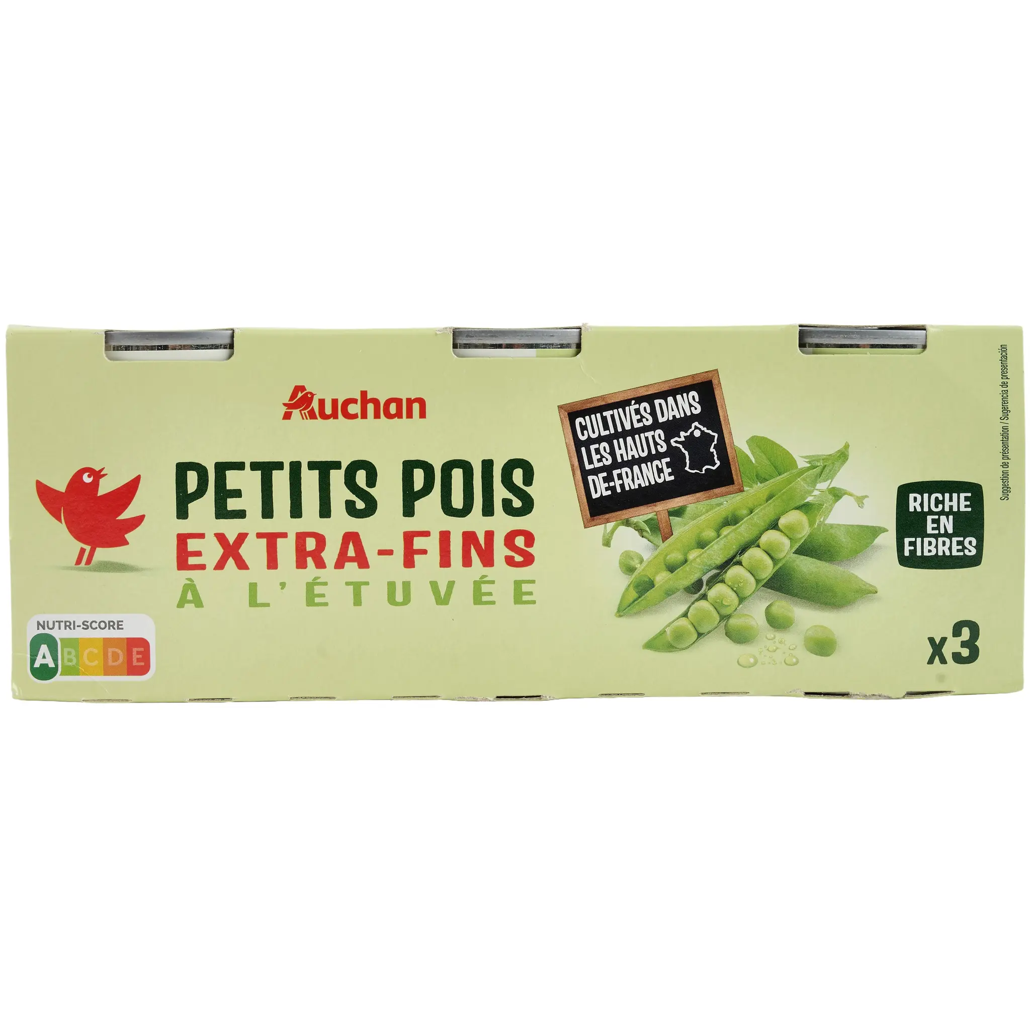 AUCHAN Petits pois extra-fins