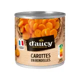 D'AUCY Carottes en rondelles 100% cultivées en France