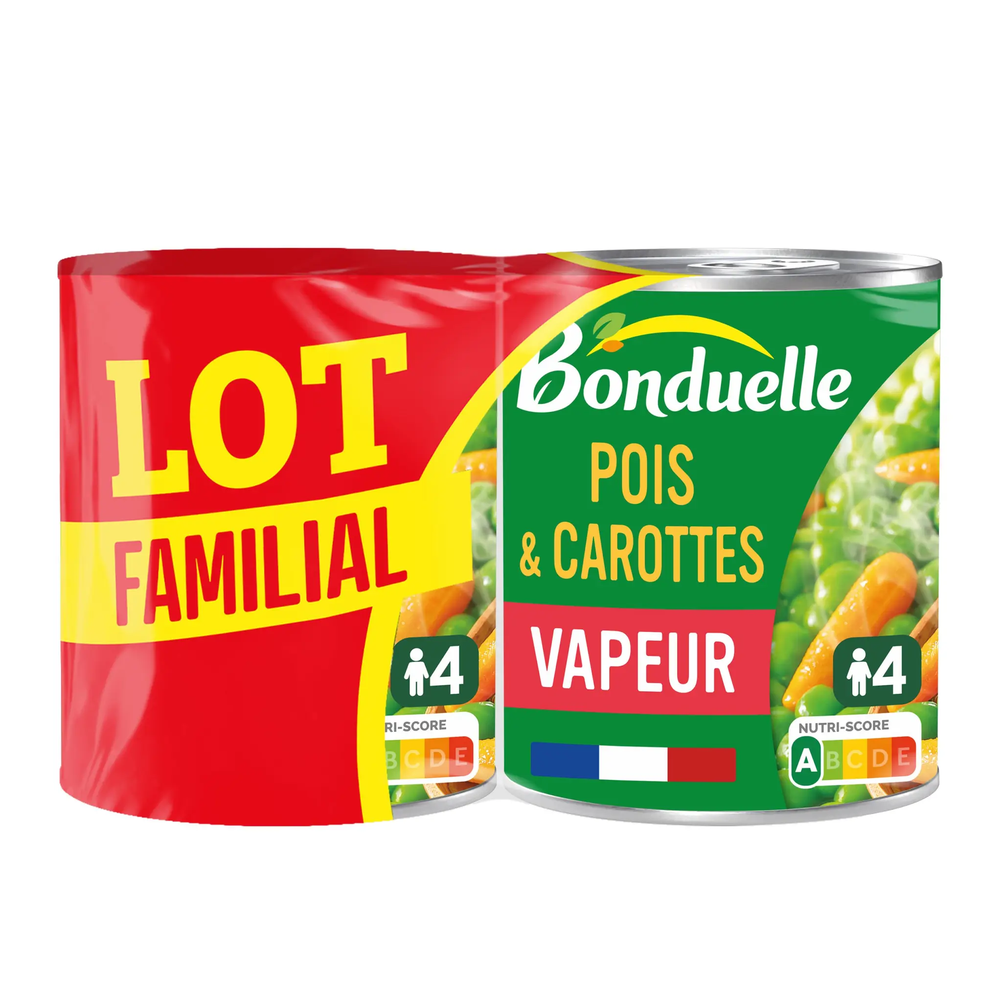 BONDUELLE Petits pois doux et carottes extra fondants