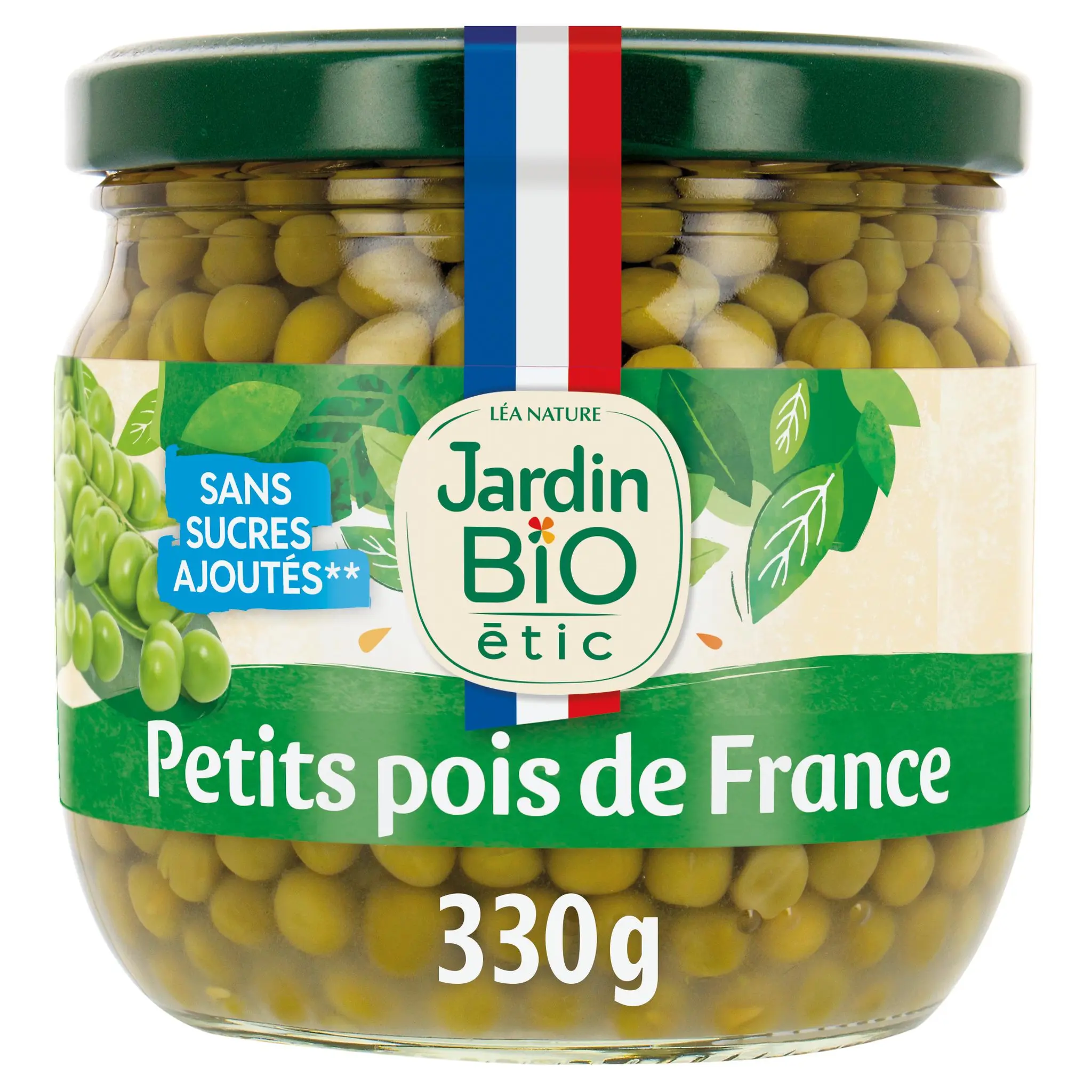 JARDIN BIO ETIC Petits pois extra-fins sans sucres ajoutés en bocal