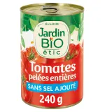 JARDIN BIO ETIC Tomates pelées entières sans sel ajouté bio