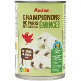 AUCHAN Champignons de Paris émincés 1er choix
