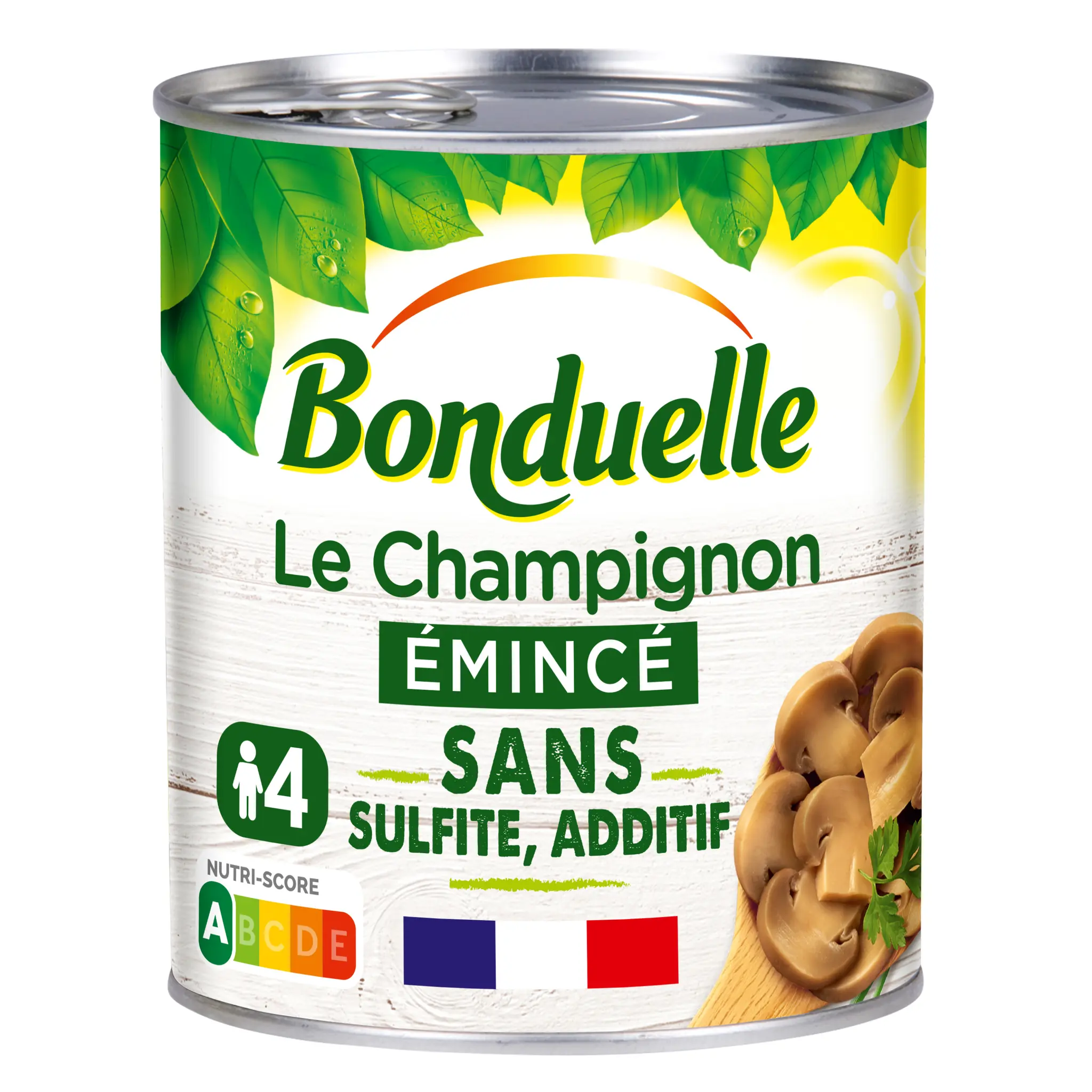 BONDUELLE Le champignon émincé sans sulfite